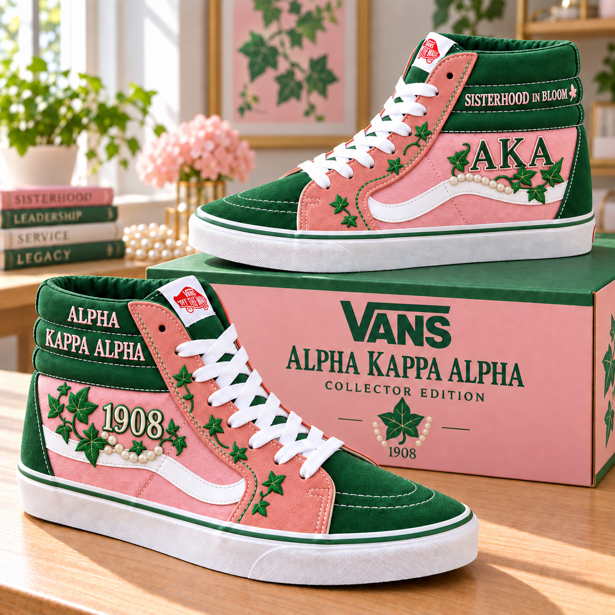 PREMIUM AKA Heritage High-Top Sneakers HQH